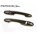 FIAT 500 Door Handles by Feroce - Carbon Fiber - Gold